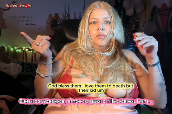 Goddess Maya3ee Rainha: Dharma From Your Saggy Brazilian Cougar Goddess in Red Lace...