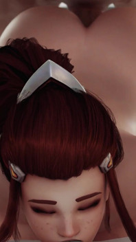 Brigitte Big Soczysty Tyłek Prone Bone & Cowgirl Anal Fuck - Anal Plug Performance - Overwatch Animacja 3D