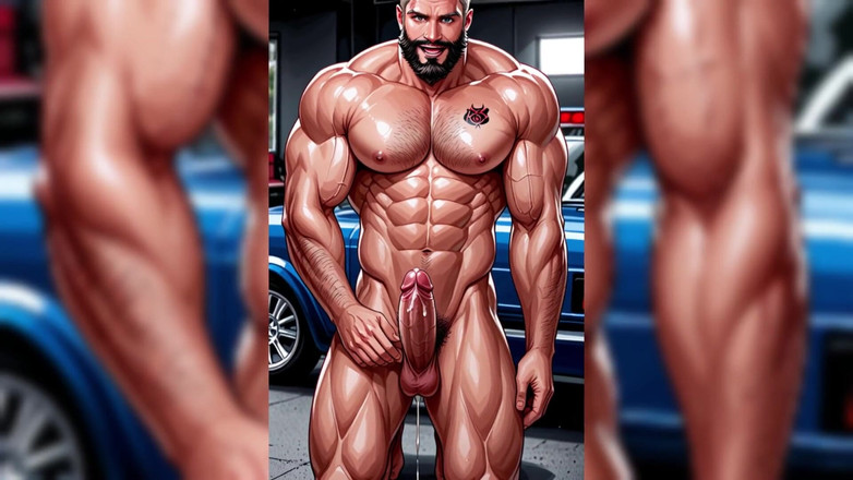 Erotic Man: Ai gay araba gösterisi slaytları