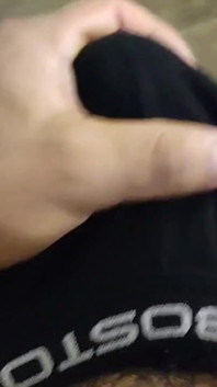 Horny Guy Playing with His Huge Throbbing Bulge in Underwear Ends up Moaning Until Orgasm