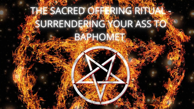 Goddess Misha Goldy: Ritual persembahan suci - menyerahkan pantatmu ke Baphomet
