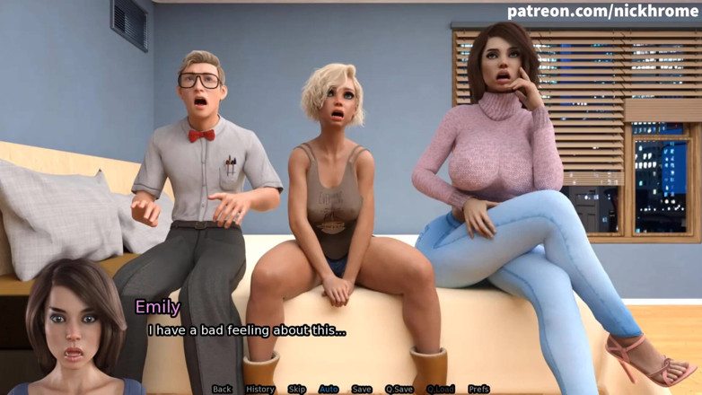 Visual Novels: SexBot 9 - dipenuhi mulut dengan air mani