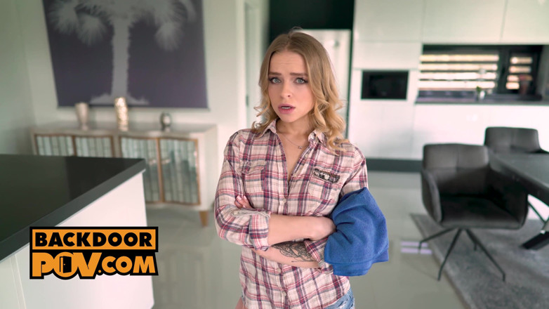 BackdoorPOV: POV - Raunchy petite blonde Alexa Flexy takes two cocks