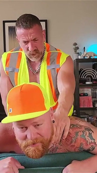 Construction Worker Coffee Break Gangbang