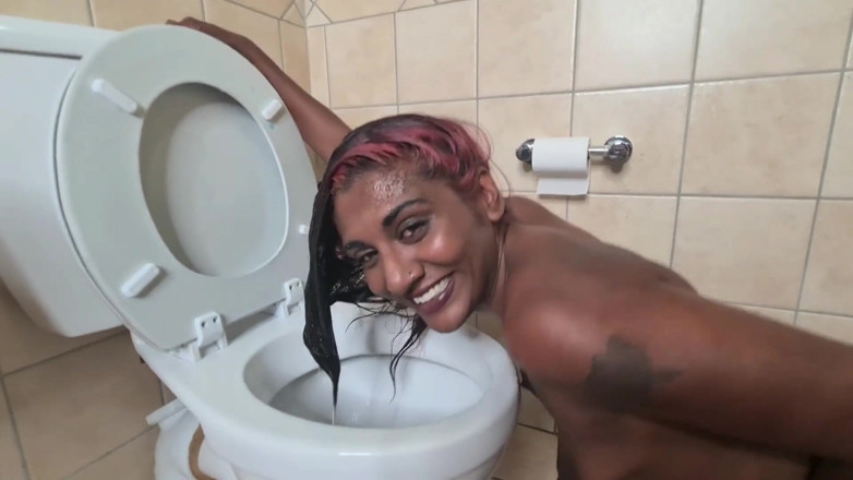 domslutfucker: Desi Slut Human Toilet Dirty Talk, Head Flush, Toilet Lick