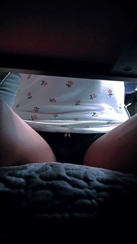 Under Desk Perving: Updress Tease, Lace & Soft Femcock Reveal