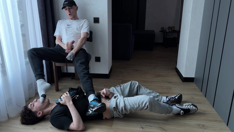 1JackDaniel: Sniffs Socks and Both Cum