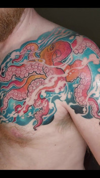 My Octopus Tattoo Is Finished! I Love It!