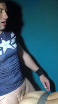 Cadela gozada dentro por Jess em jockstrap