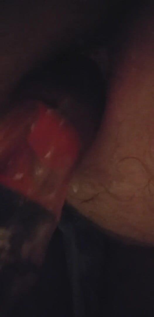 Pellefnatt: playing with a big dildo in my ass as well