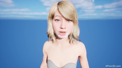 The Scenes: La ragazza di 18 anni carina viene sborrata in faccia JOI....