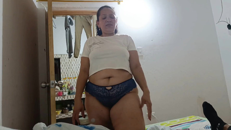 Milfcaliente69: MILF with a Big Ass Has Her First Threesome with...
