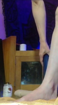 Pvc roxo brincando com Xl Johnthomastoys e Escancarando Minha Caverna das Maravilhas