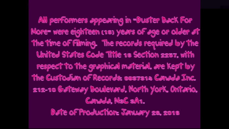 The Great Canadian Male: 더 많은 것을 위해 더스터 백