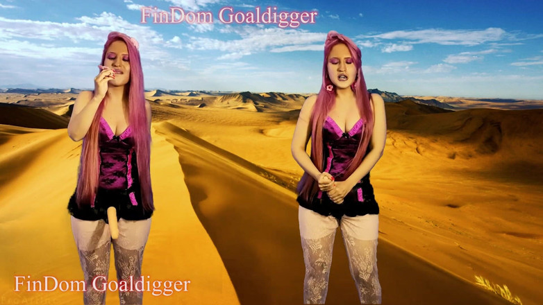 FinDom Goaldigger: Gode ceinture, coaching masturbatoire