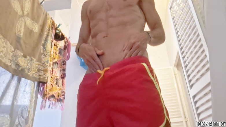 Hotsportfitboy: Balkonda riskli mastürbasyon ve boşalma