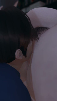 패스트 푸드 디바. TV를 보면서 여주인을 기쁘게 하는 두 명의 하녀. 비우기41