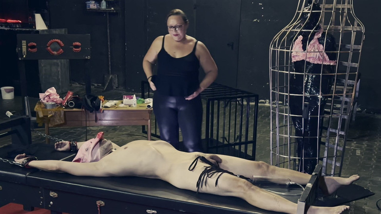 Mistress April: Dominatrix älskarinna April - Tre slav med en piska del fem