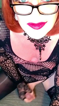 Trans Stepauntie Plays and Cums