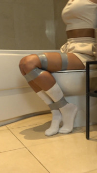 Courtney's Captivity: Taped up and Tape Wrap Gagged in Relentless Interrogation and Humiliation! (4k)