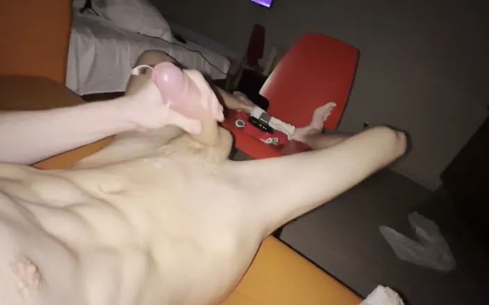 Morflot24: Athletic Russian guy with a massive cock cums on his...