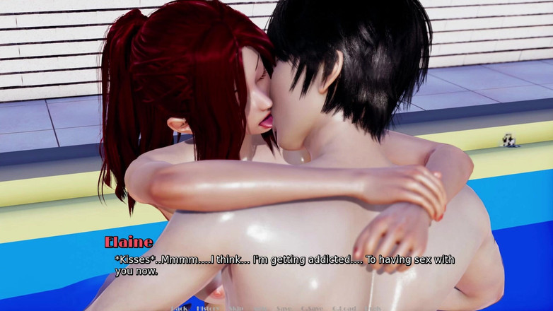 3D Cartoon Porn: 我真正的欲望 15 - 亚历克斯和伊莱恩在办公室午休期间的秘密泳池联手