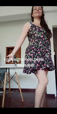 Obsédée par mes nouveaux talons ! 