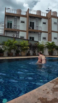 Sfw Playing About in Our Swimming Pool