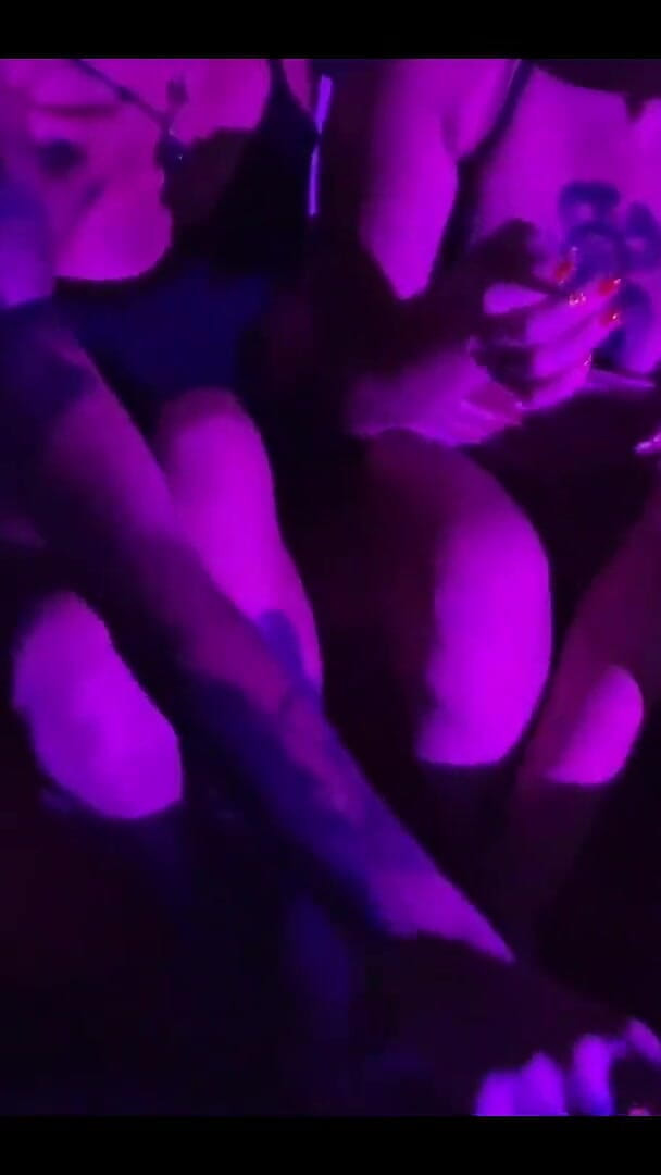 Candy Crush, Queen Kimi, Von Poison and Luna Olvr Smoking with Their Feet, Stripping and Kissing (Candy Kush) Candy Crush, Queen Kimi, Von Poison and Luna Olvr Smoking with Their Feet, Stripping and Kissing (Candy Kush)