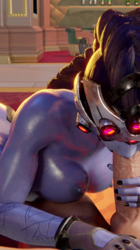 3D overwatch widowmaker blowjob dan pancutan mani dubur