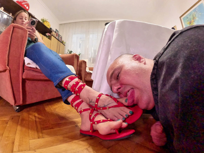 Mistressyammyboots: Inevitable Submission: the Cruel Edge of My Red Spiked Sandals