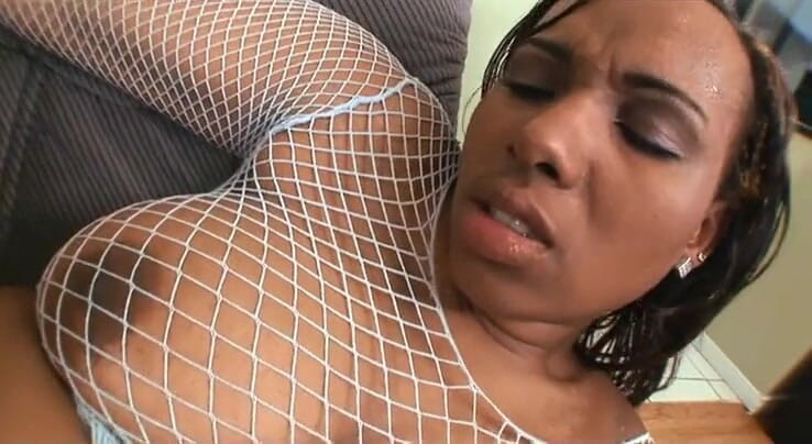 Radical Interracial: Chubby ebony milf drilled by huge cock from behind