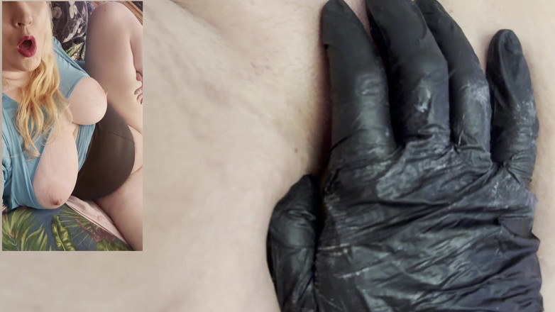 MissFFW: Партнер по траху фистит мою киску, затем начиняет это картофелем