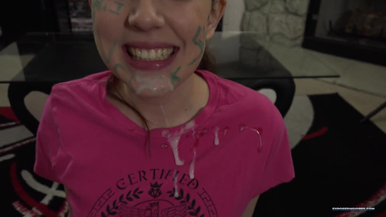 Exposed Whores Media: Facialed exposed whore Miranda Miller