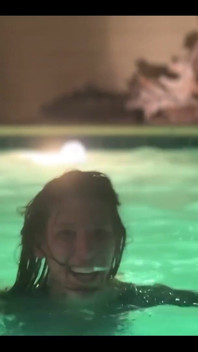 Between Two Days of Shooting I Got to Spend the Night Playing in a Warm Las Vegas Pool and Sipping a Daiquiri