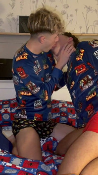 Twink Couple Fuck in Bed, Then Solo Cumshots