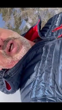 Guy Showing off Cock Pissing While X Country Skiing