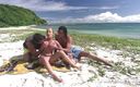 Private.com: निजी Jessica moore उष्णकटिबंधीय समुद्र तट पर हॉट दोहरे प्रवेश का मजा लेती है