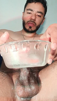 Masturbation and Ejaculation with Lots of Two Types of Milk