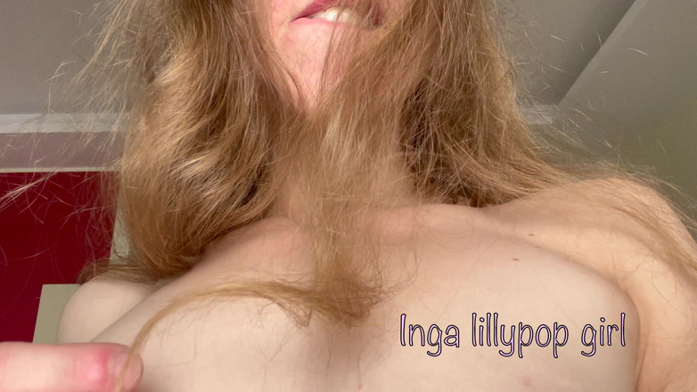 Inga lillypop girl: बालकनी पर स्ट्रिपटीज़ कर रहा छोटा किशोर