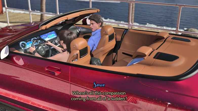 3D Cartoon Porn: 신선한 여자 19 - 사이먼은 해변에서 Sue에서 핸잡과 자지를 핥고 차에서 그녀를 따먹어