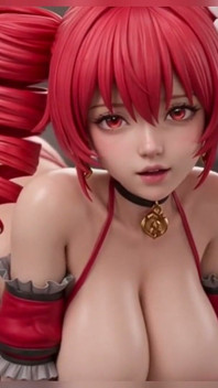 Kasane Teto - Big Tits Tease, All Fours and Self Touch