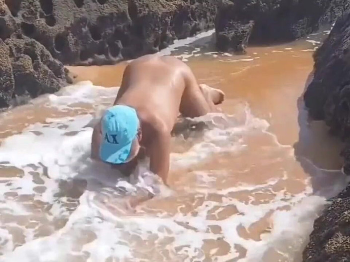 Ladysilvas: Ladysilva Naga na plaży bardzo gorąco