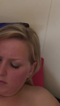 Busty blonde fucked at home