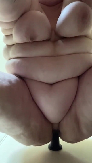 Real homemade BBW BBC porn: Bbwbootyful Ridding 12inch dildo stimulating my clit with bullet vibrator