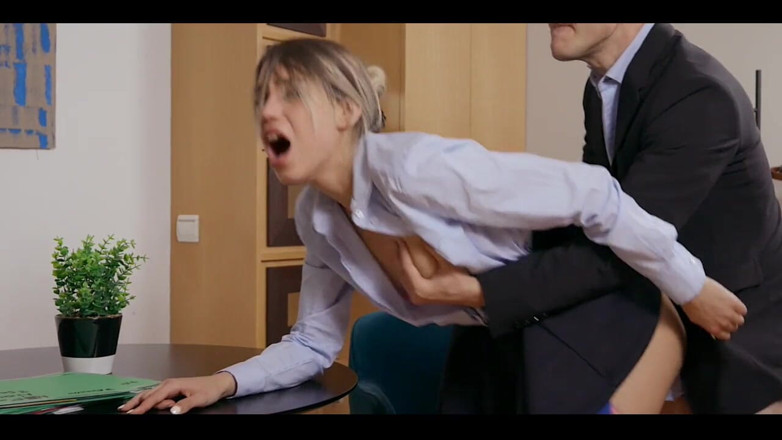 Old & Young: Boss Fucking Hot Teen Secretary with Long Cock