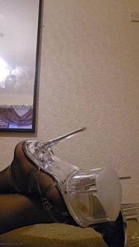 Clear High Heels