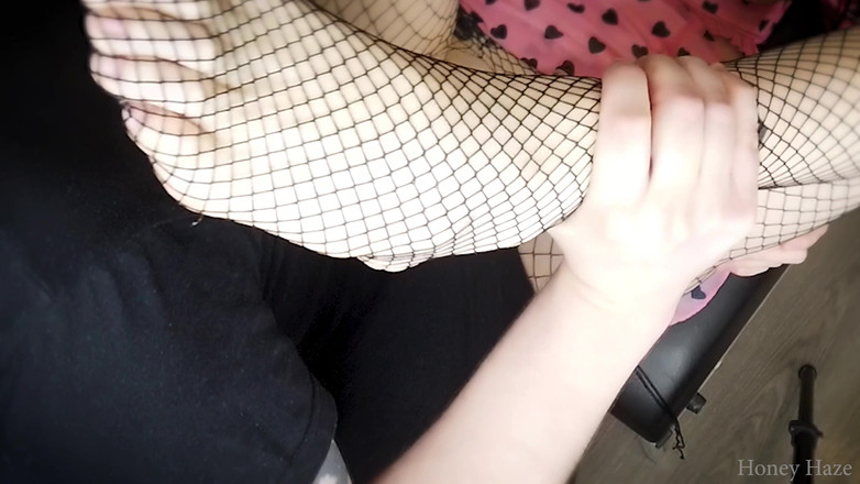 Honey Haze: Мінет, сквірт і сперма в рот зведеної сестри. Honey Haze