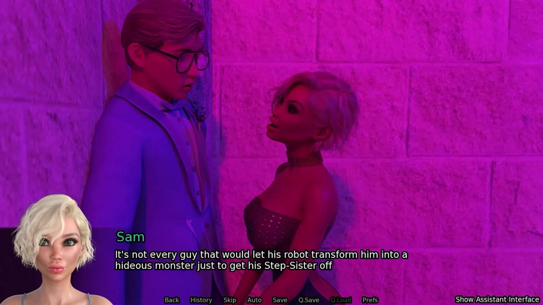 Studio-77: 義理の妹アナルセックス - セックスボットポルノゲーム