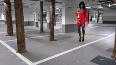 My Latex Stockings with a Thorough Dress and Plateu Heels, Do You? thumbnail